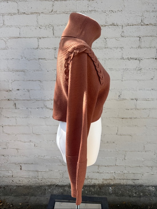 Michael Costello x Revolve Fresia Sweater Caramel Brown XXS - Picture 3 of 9